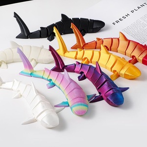 3D Printed Plastic Shark Model